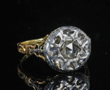 1750年〜1770年　いにしえのローズカットダイヤモンド　リング
