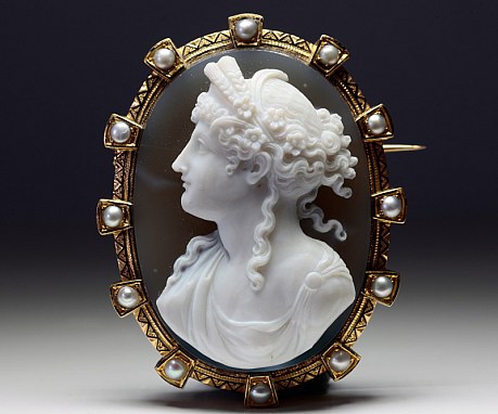 豊穣の女神デメテル　18世紀　カメオ