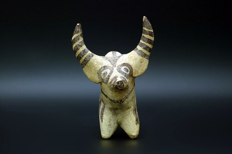 アンティーク　インダス文明　ホウギュウ　牛の小像