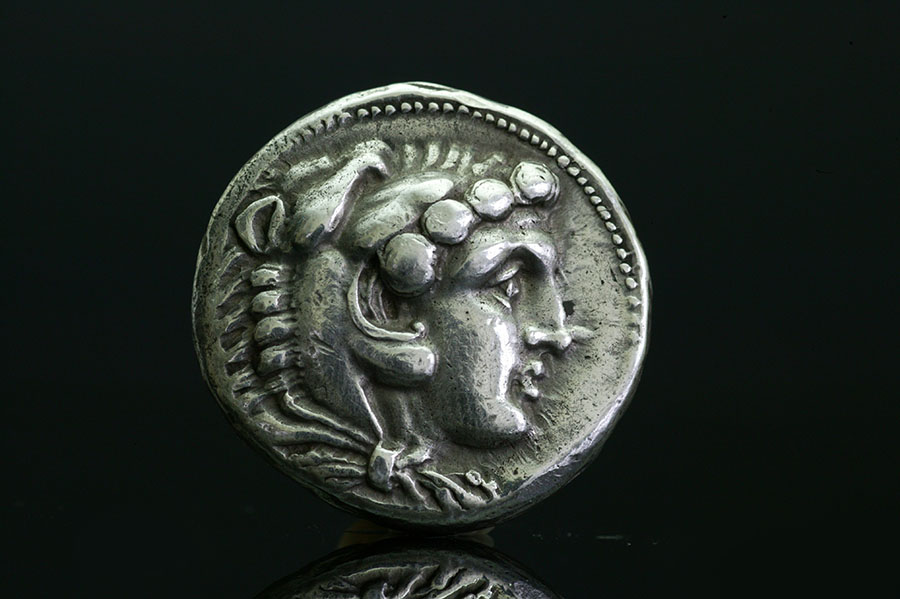 アンティーク　シルバーコイン　アレクサンダー大王　BC330〜BC320
