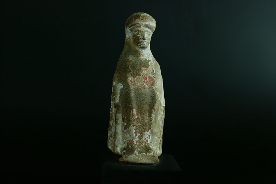 アンティーク　古代ギリシャ　即位の女性像