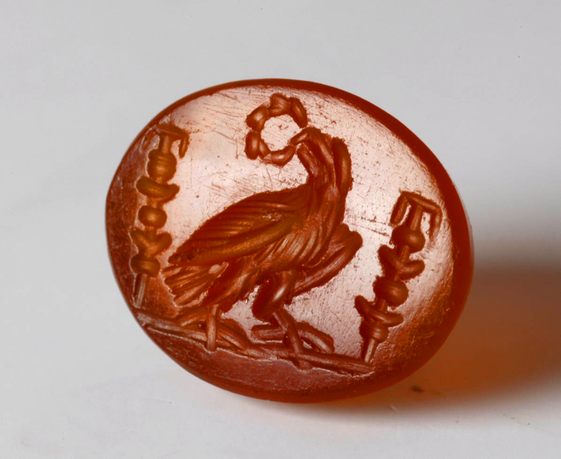 アンティークジュエリー　古代美術　古代ローマ　1世紀〜2世紀　鷲のインタリオ