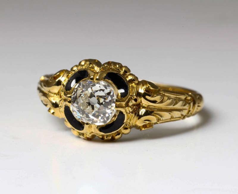 アンティークジュエリー　0,75ct　ダイヤモンド　ゴールド　リング