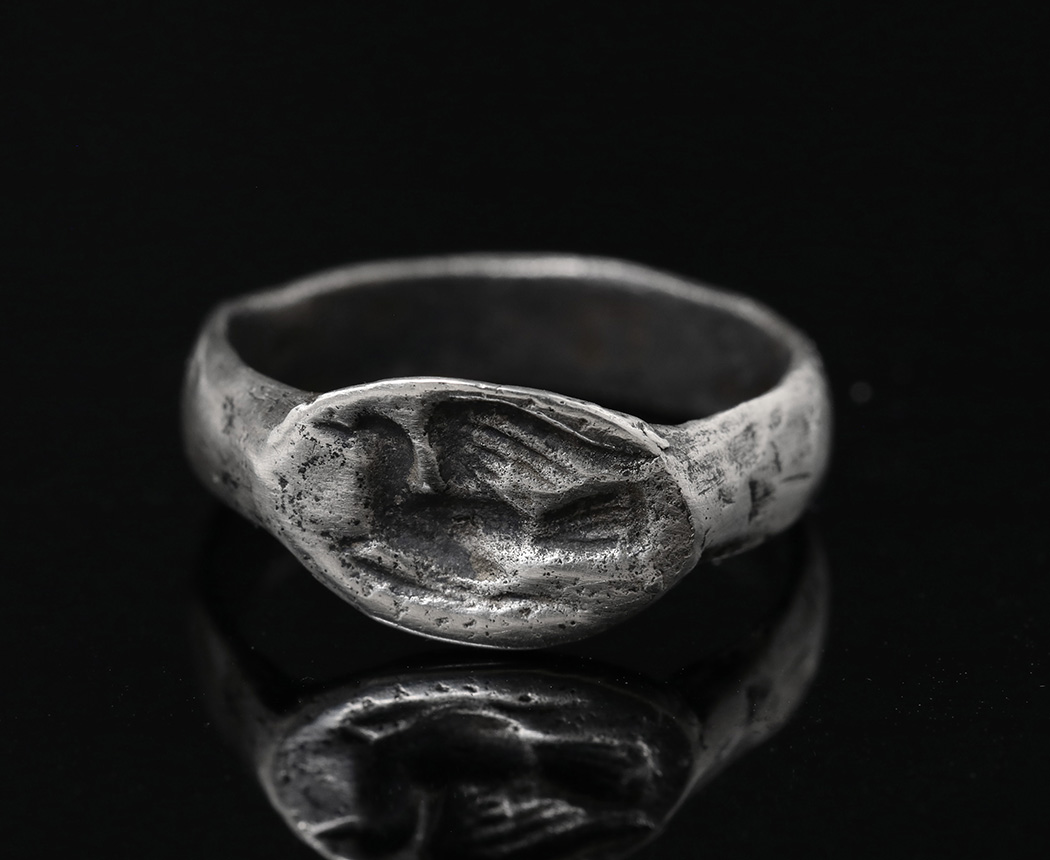 紀元前4世紀 古代ギリシャ シキュオン アフロディーテの鳩 シルバー リング