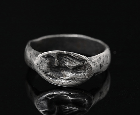 紀元前4世紀 古代ギリシャ シキュオン アフロディーテの鳩 シルバー リング