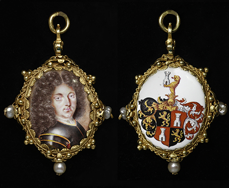 17世紀　トゥルゼル侯爵イヴ・ダレーグル　天然真珠　メダイヨン