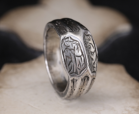 15世紀中期 聖像 イコノグラフィック シルバー リング