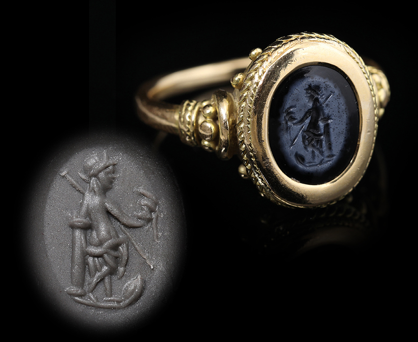 古代ローマ 1〜2世紀 ウェヌス・ウィクトリクス ニコロ インタリオ リング 指輪