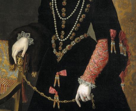 16世紀〜17世紀初期　ルネサンス  ロゼット ゴルコンダダイヤモンド エナメル  ブローチ