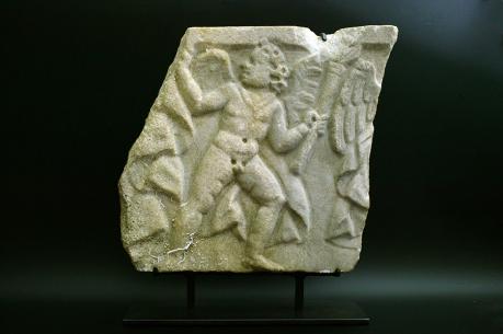古代ローマ　エロス 　刳抜式石棺　レリーフ