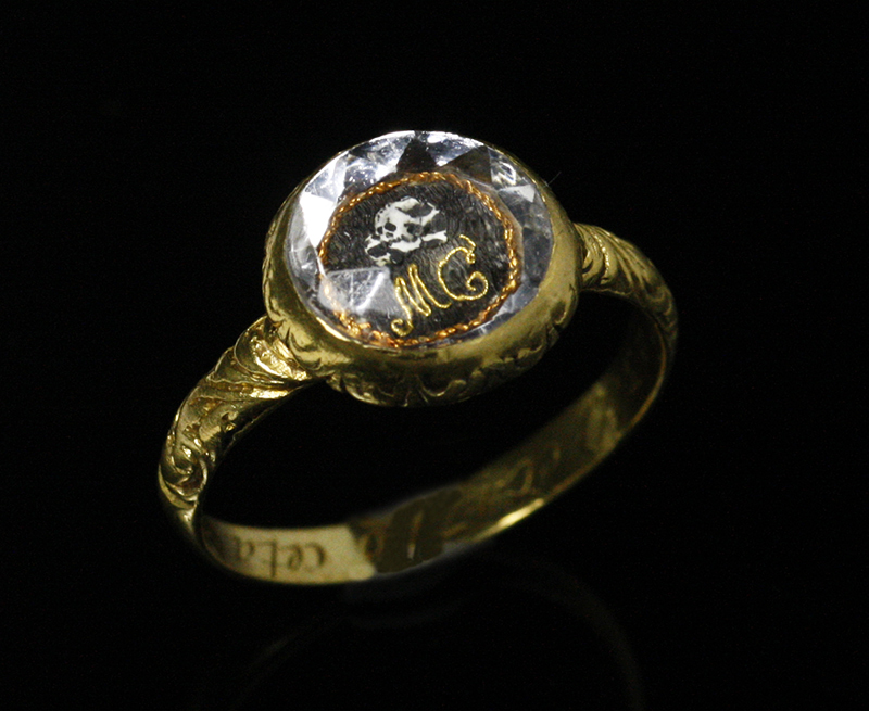 1710年 スチュアートクリスタル メメントモリ リング 指輪