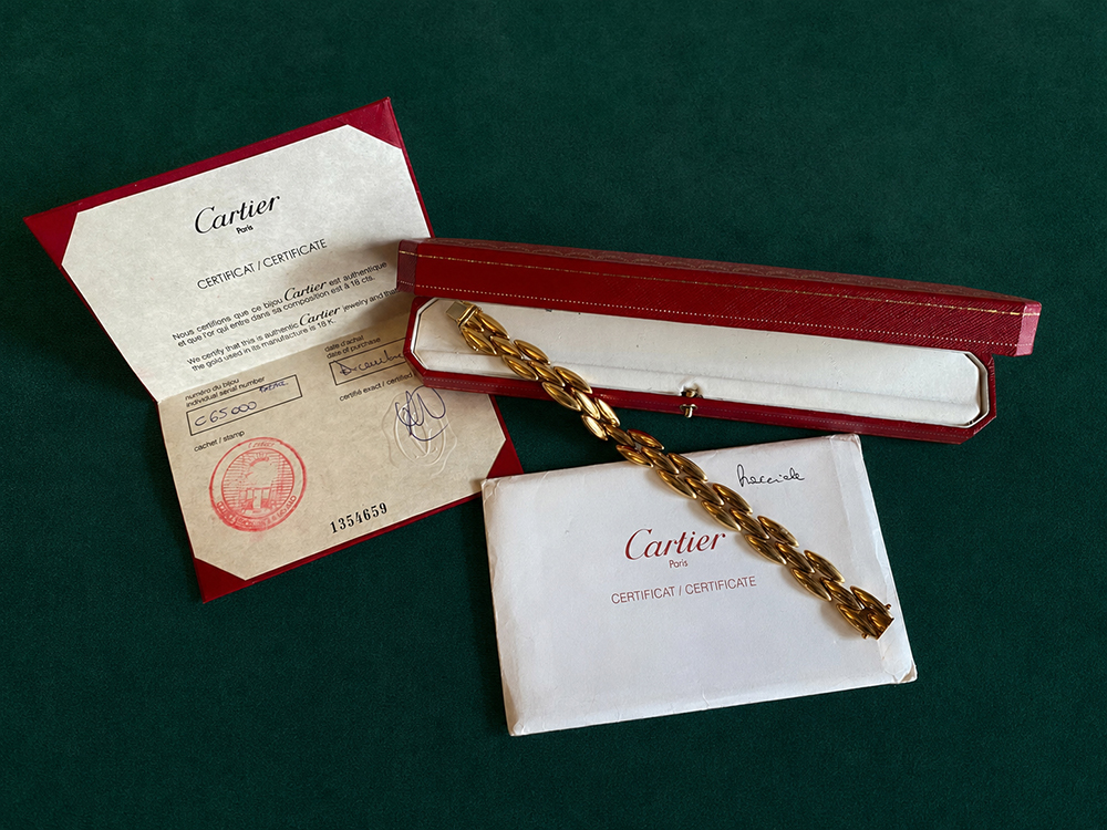 Cartier ジャンシアーヌ 1354659 ゴールド ブレスレット 28.8g 証明書付き