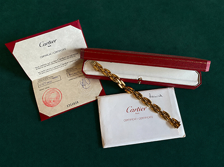 Cartier ジャンシアーヌ 1354659 ゴールド ブレスレット 28.8g 証明書付き