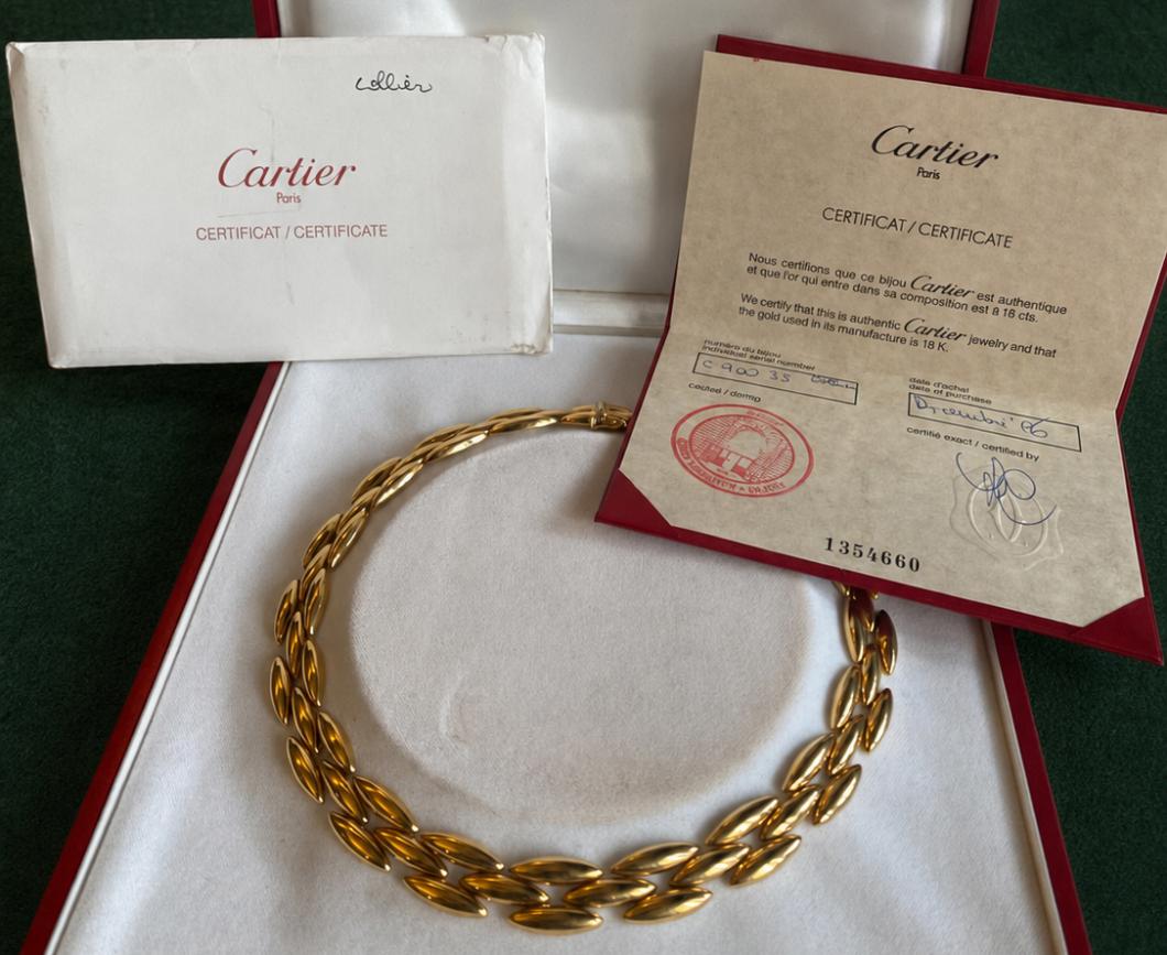 Cartier ジャンシアーヌ 1354660 ゴールド ネックレス 39cm 55.3g 証明書付き