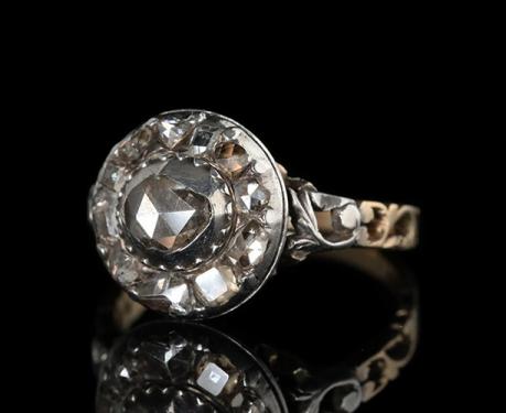18世紀 ローズカットダイヤモンド リング 指輪