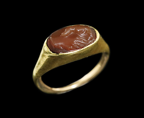 紀元前1世紀 Junctio Dextrarum 結婚のカメオ オモノイア リング 指輪