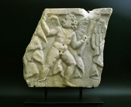 古代ローマ3世紀 エロス 刳抜式石棺 レリーフ