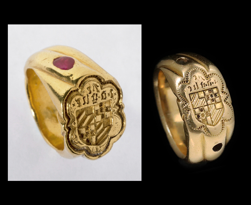 百年戦争 Jean de Grailly ネオゴシックスタイル シグネット リング 指輪