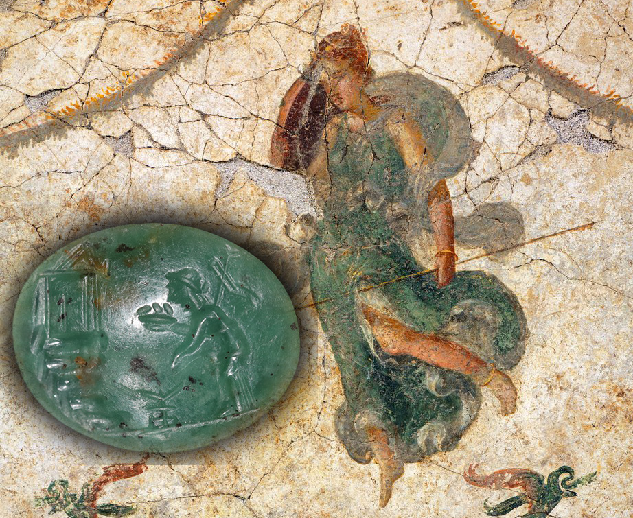 古代ローマ2世紀 プラスマ メナデによるプリアポスの祭壇へのお参り