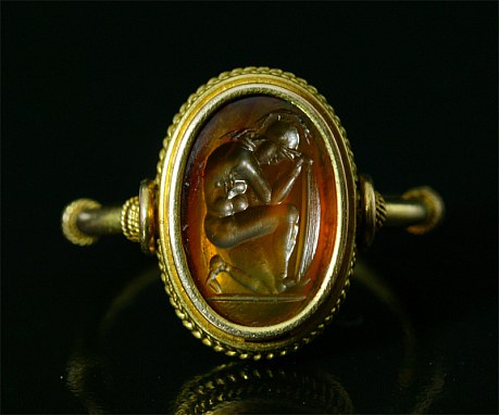 古代ローマ アンティーク インタリオリング宝石