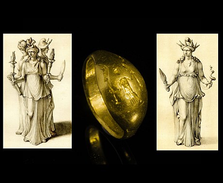 古代ギリシャ紀元前3世紀　冥府神　月と魔術の女神　ヘカテ「?κ?τη」