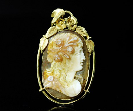 花の女神フロラ カメオ 18世紀